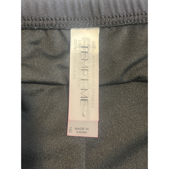 Tempt Me Swimsuit Set 3 Piece Womens Large Black Teal - Picture 8 of 16